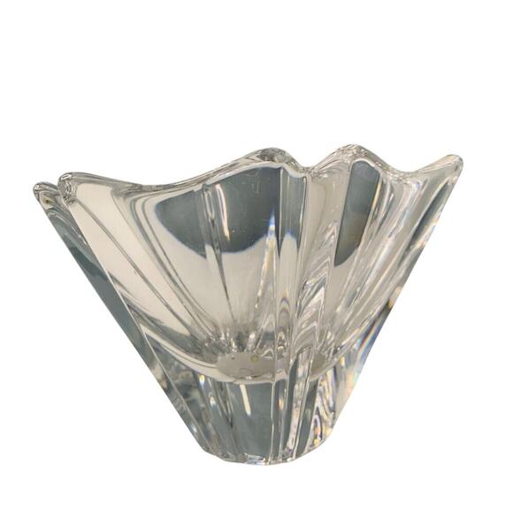 Orrefors Orion Crystal Bowl 7” Wide Signed Lars Hellsten LH 464213 Sweden - Picture 6 of 16